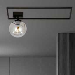 Emibig Imago lampa podsufitowa 1x10 W czarna-grafitowa 1131/1A