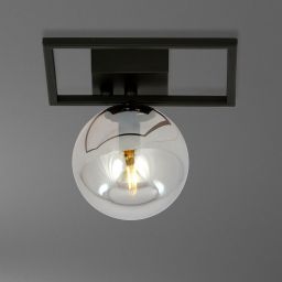 Emibig Imago lampa podsufitowa 1x10 W czarna-grafitowa 1131/1E
