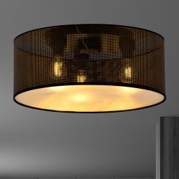 Emibig Aston plafon 3x15 W czarny 1148/3