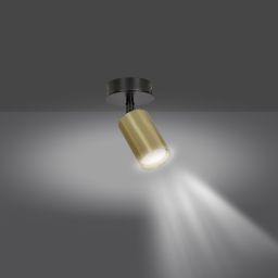 Emibig Zen lampa podsufitowa 1x8 W czarna-złota 622/1