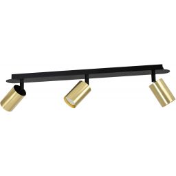 Emibig Zen lampa podsufitowa 3x8 W czarna-złota 622/3