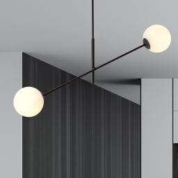 Emibig Linear lampa podsufitowa 2x10 W biała-czarna 1169/2