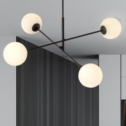 Emibig Linear lampa podsufitowa 4x10 W biała-czarna 1169/4