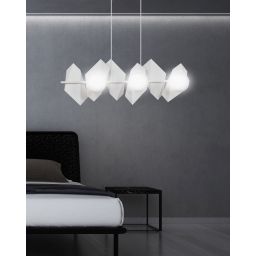 Emibig Drifton lampa wisząca 6x10 W biała 637/6