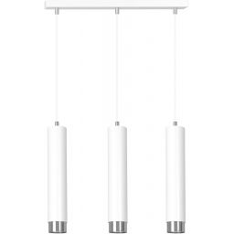 Emibig Kibo lampa wisząca 3x8 W biała-chrom 641/3