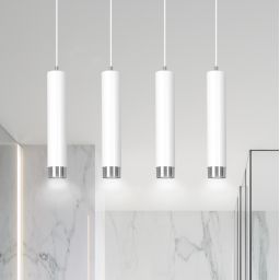 Emibig Kibo lampa wisząca 4x8 W biała-chrom 641/4