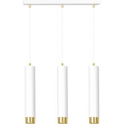 Emibig Kibo lampa wisząca 3x8 W biała-złota 642/3