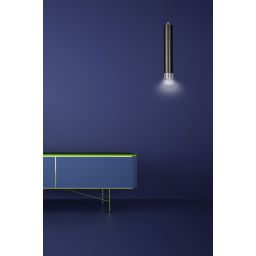 Emibig Kibo lampa wisząca 1x8 W czarna-chrom 643/1