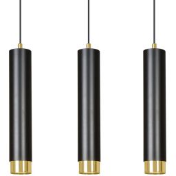 Emibig Kibo lampa wisząca 3x8 W czarna-złota 644/3