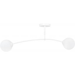 Emibig Pregos lampa podsufitowa 2x10 W biała-mleczny 671/2