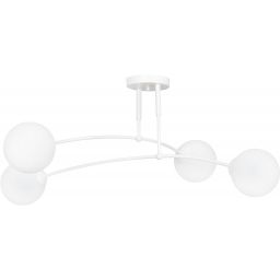 Emibig Pregos lampa podsufitowa 4x10 W biała-mleczny 671/4