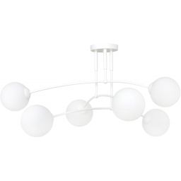Emibig Pregos lampa podsufitowa 6x10 W biała-mleczny 671/6