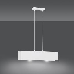 Emibig Gentor lampa wisząca 2x15 W biała 673/2