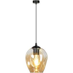 Emibig Istar lampa wisząca 1x15 W czarna-bursztynowa 677/1
