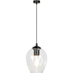 Emibig Istar lampa wisząca 1x15 W czarna-przezroczysta 679/1