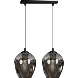 Emibig Istar lampa wisząca 2x15 W czarna-grafitowa 680/2