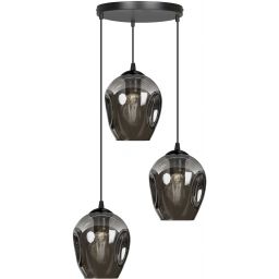 Emibig Istar lampa wisząca 3x15 W czarna-grafitowa 680/3PREM