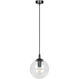 Emibig Cosmo lampa wisząca 1x10 W czarna-przezroczysta 711/1