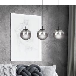 Emibig Cosmo lampa wisząca 3x10 W czarna-grafitowa 712/3