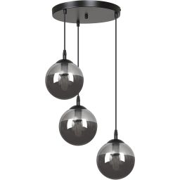 Emibig Cosmo lampa wisząca 3x10 W czarna-grafitowa 712/3PREM