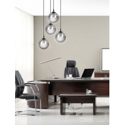 Emibig Cosmo lampa wisząca 4x10 W czarna-grafitowa 712/4PREM