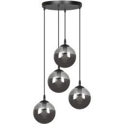 Emibig Cosmo lampa wisząca 4x10 W czarna-grafitowa 712/4PREM
