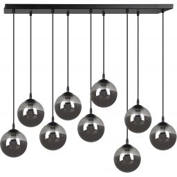 Emibig Cosmo lampa wisząca 9x10 W czarna-grafitowa 712/9