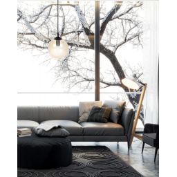 Emibig Cosmo lampa wisząca 1x10 W czarna-bursztynowa 713/1