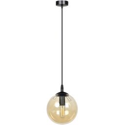 Emibig Cosmo lampa wisząca 1x10 W czarna-bursztynowa 713/1