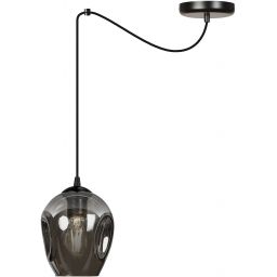 Emibig Level lampa wisząca 1x15 W czarna-grafitowa 757/1