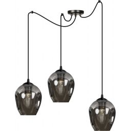 Emibig Level lampa wisząca 3x15 W czarna-grafitowa 757/3