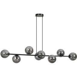 Emibig Rossi lampa wisząca 8x10 W czarna-grafitowa 875/8