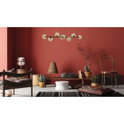 Emibig Rossi lampa wisząca x10 W czarna-bursztynowa 876/8