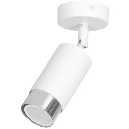 Emibig Hiro lampa podsufitowa 1x8 W biała-chrom 962/1