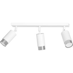 Emibig Hiro lampa podsufitowa 3x8 W biała-chrom 962/3
