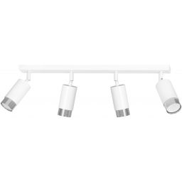 Emibig Hiro lampa podsufitowa 4x8 W biała-chrom 962/4