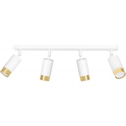 Emibig Hiro lampa podsufitowa 4x8 W biała-złota 963/4