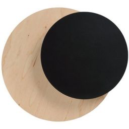 Emibig Circle kinkiet 1x8 W czarny-drewno 971/2