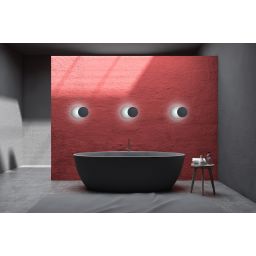 Emibig Circle kinkiet 1x8 W czarny 972/2