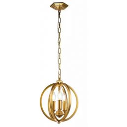 Elstead Lighting Corinne lampa wisząca 3x60 W mosiądz FE-CORINNE-3P-S-BB