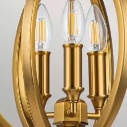 Elstead Lighting Corinne lampa wisząca 3x60 W mosiądz FE-CORINNE-3P-S-BB
