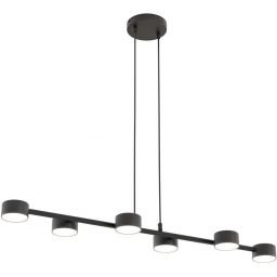 Emibig Megara lampa wisząca 6x12 W czarna 1439/6