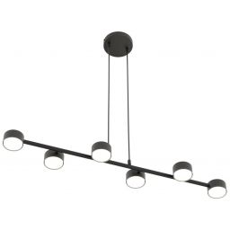 Emibig Megara lampa wisząca 6x12 W czarna 1439/6