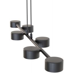 Emibig Megara lampa wisząca 6x12 W czarna 1439/6