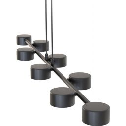 Emibig Megara lampa wisząca 8x12 W czarna 1439/8