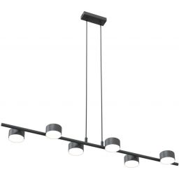 Emibig Sora lampa wisząca 6x12 W czarna 1440/6