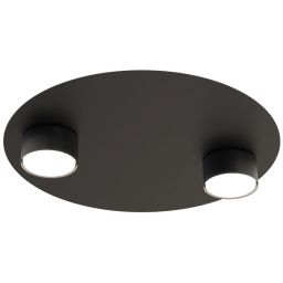 Emibig Bolx lampa podsufitowa 2x12 W czarna 1441/2
