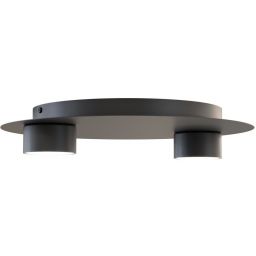 Emibig Bolx lampa podsufitowa 2x12 W czarna 1441/2