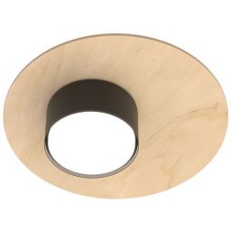 Emibig Pixo lampa podsufitowa 1x12 W czarna-drewno 1443/1