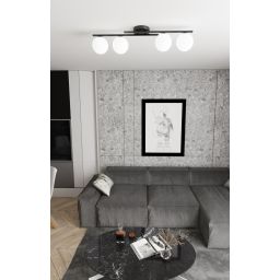 Emibig Kairo lampa podsufitowa 4x10 W opal 1446/4